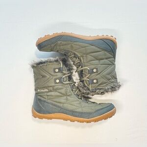 Columbia Women’s Minx Shorty III Snow Boot Soft Toe Size 10.5 Green, No Box